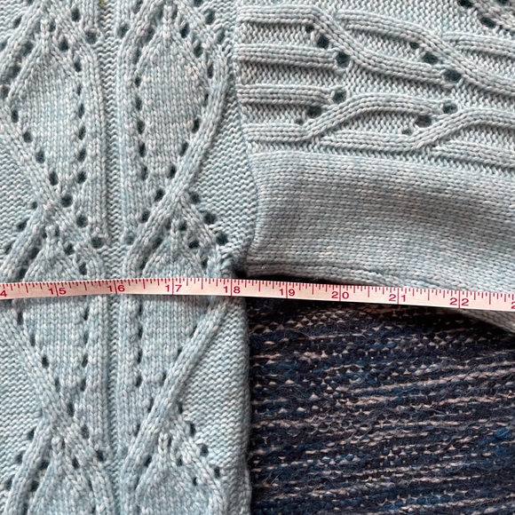 Loft mock neck eyelet sweater - Picture 5 of 6